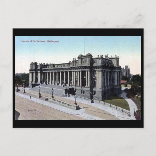 Oud Briefkaart - Kamers van het Parlement, Melbour (Voorkant)