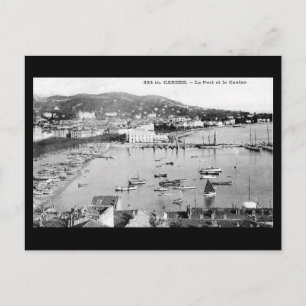 Oud Briefkaart - kanen, haven en casino