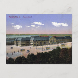 Oud Briefkaart - Karlsruhe , Duitsland