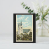 Oud Briefkaart, kathedraal, Savannah, Georgia Briefkaart (Staand voorkant)