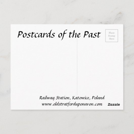 Oud Briefkaart - Katowice, Polen (Achterkant)