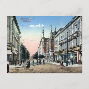 Oud Briefkaart - Katowice, Polen