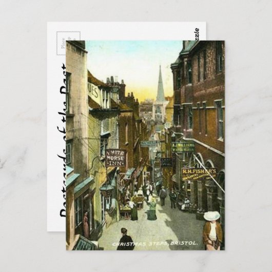 Oud Briefkaart - kerststallen, Bristol (Voorkant / Achterkant)