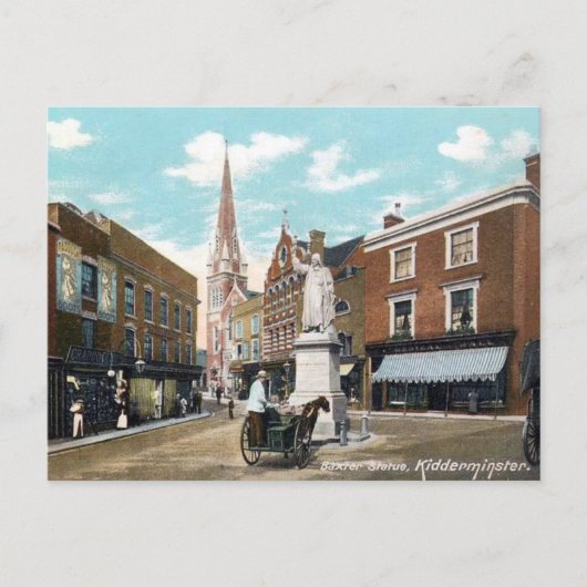 Oud Briefkaart - Kidderminster, Worcestershire (Voorkant)