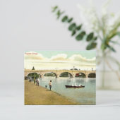 Oud Briefkaart - Kingston Bridge, Londen (Staand voorkant)