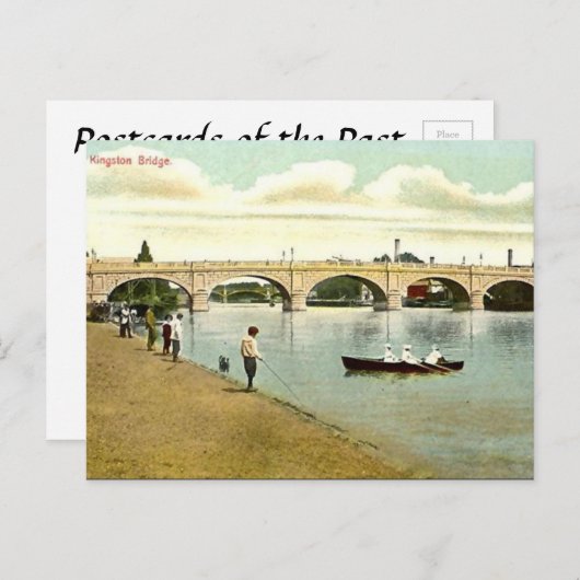 Oud Briefkaart - Kingston Bridge, Londen (Voorkant / Achterkant)
