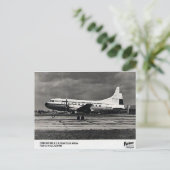 Oud Briefkaart - KLM Convair 340 (Staand voorkant)