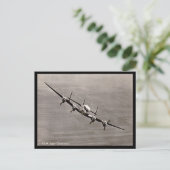 Oud Briefkaart - KLM Super Constellation (Staand voorkant)