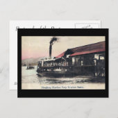 Oud Briefkaart - Kowloon Ferry, Hongkong (Voorkant / Achterkant)