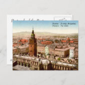 Oud Briefkaart - Krakow, Polen (Voorkant / Achterkant)