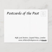 Oud Briefkaart - Kristal Palace, Londen (Achterkant)