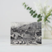 Oud Briefkaart - La Coruna, Spanje (Staand voorkant)