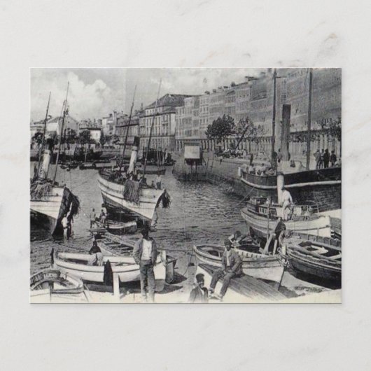 Oud Briefkaart - La Coruna, Spanje (Voorkant)