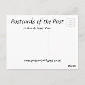 Oud Briefkaart - La Gare de Passy, Parijs (Achterkant)