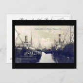 Oud Briefkaart, laadkatoen, Savannah, Georgia Briefkaart (Voorkant / Achterkant)