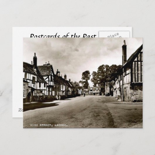 Oud Briefkaart - Lacock, Wiltshire, Engeland (Voorkant / Achterkant)