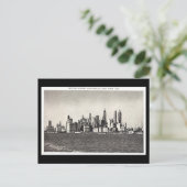 Oud Briefkaart - Lager Manhattan Skyline (Staand voorkant)