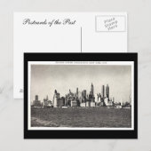 Oud Briefkaart - Lager Manhattan Skyline (Voorkant / Achterkant)