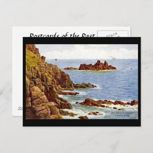 Oud Briefkaart - Land end, Cornwall (Voorkant / Achterkant)