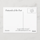 Oud Briefkaart - Langton Dock, Liverpool (Achterkant)