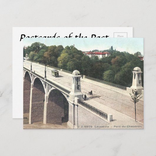 Oud Briefkaart - Lausanne, Zwitserland (Voorkant / Achterkant)