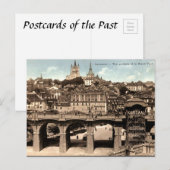Oud Briefkaart - Lausanne, Zwitserland (Voorkant / Achterkant)