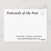 Oud Briefkaart - Lausanne, Zwitserland (Achterkant)