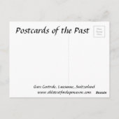 Oud Briefkaart - Lausanne, Zwitserland (Achterkant)