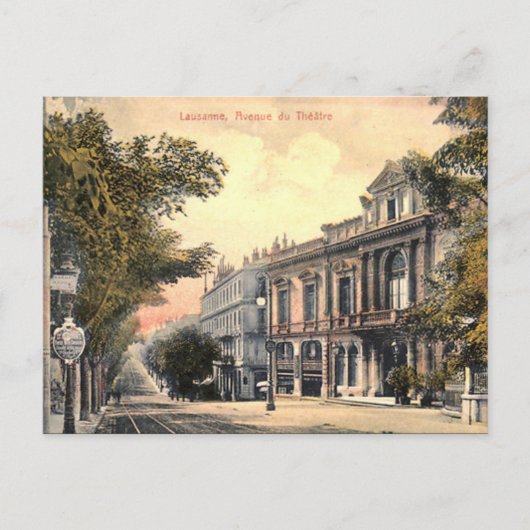 Oud Briefkaart - Lausanne, Zwitserland (Voorkant)