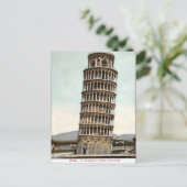 Oud Briefkaart - Leaning Tower of Pisa (Staand voorkant)