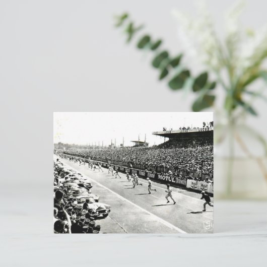 Oud Briefkaart - Les 24 Heures du Mans (Staand voorkant)