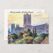 Oud Briefkaart - Lincoln Cathedraal (Voorkant / Achterkant)