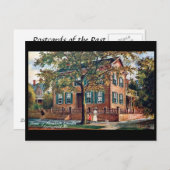 Oud Briefkaart - Lincoln's House, Springfield, Ill (Voorkant / Achterkant)