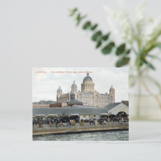 Oud Briefkaart - Liverpool (Staand voorkant)