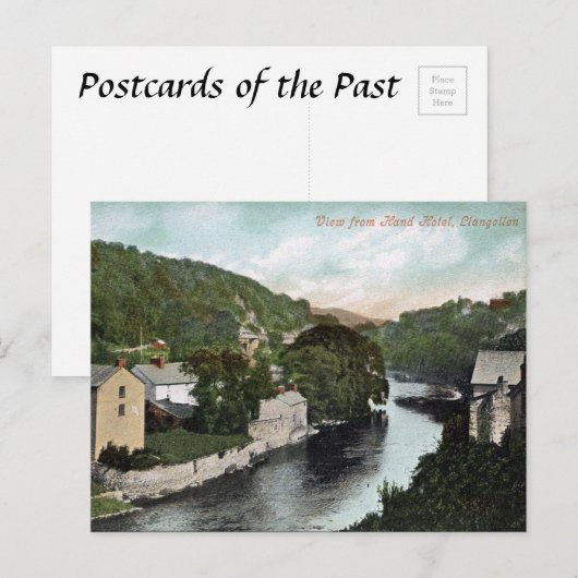 Oud Briefkaart - Llangollen, Wales (Voorkant / Achterkant)