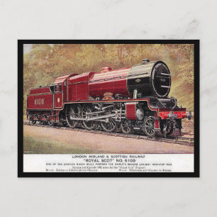 Oud Briefkaart - LMS Engine 6100 "Royal Scot"