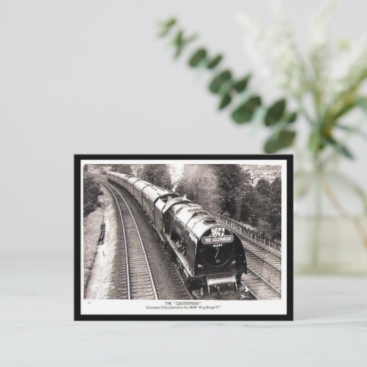 Oud Briefkaart - LMS Train "The Caledonian" (Staand voorkant)