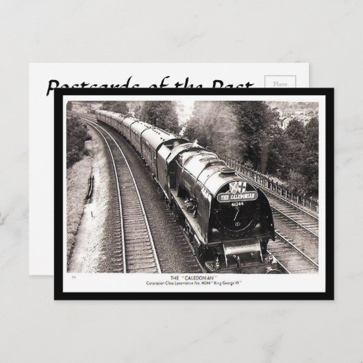 Oud Briefkaart - LMS Train "The Caledonian" (Voorkant / Achterkant)
