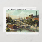 Oud Briefkaart - Lockport, NY, VS (Voorkant / Achterkant)