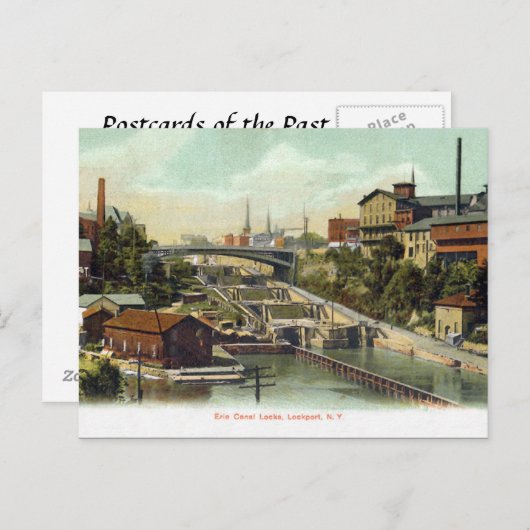 Oud Briefkaart - Lockport, NY, VS (Voorkant / Achterkant)