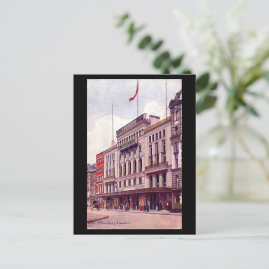 Oud Briefkaart - Londen, Alhambra, Leicester Squar (Staand voorkant)