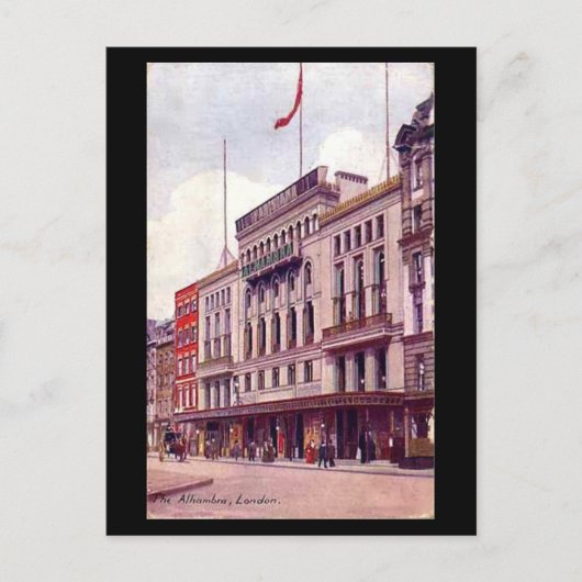Oud Briefkaart - Londen, Alhambra, Leicester Squar (Voorkant)