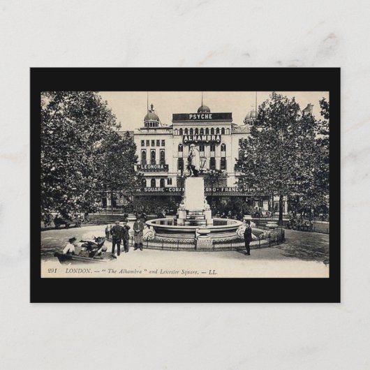 Oud Briefkaart - Londen, Alhambra Theater, Leicest (Voorkant)