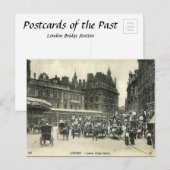 Oud Briefkaart - Londen Bridge Station (Voorkant / Achterkant)