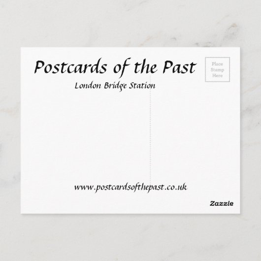 Oud Briefkaart - Londen Bridge Station (Achterkant)