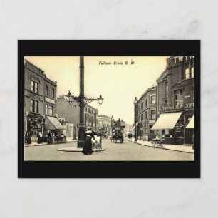 Oud Briefkaart - Londen, Fulham Cross