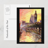 Oud Briefkaart - Londen, Kamers van het Parlement (Voorkant / Achterkant)