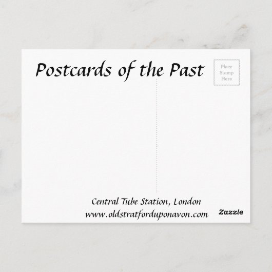 Oud Briefkaart - London Underground (Achterkant)
