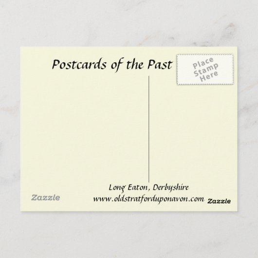 Oud Briefkaart - Long Eaton, Derbyshire (Achterkant)