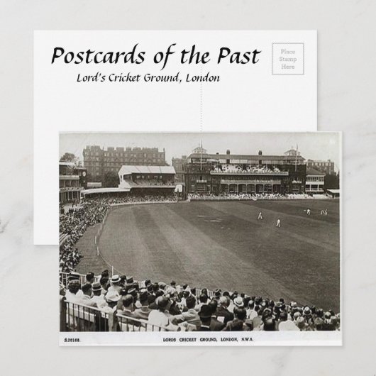 Oud Briefkaart - Lord's Cricket Ground, Londen (Voorkant / Achterkant)